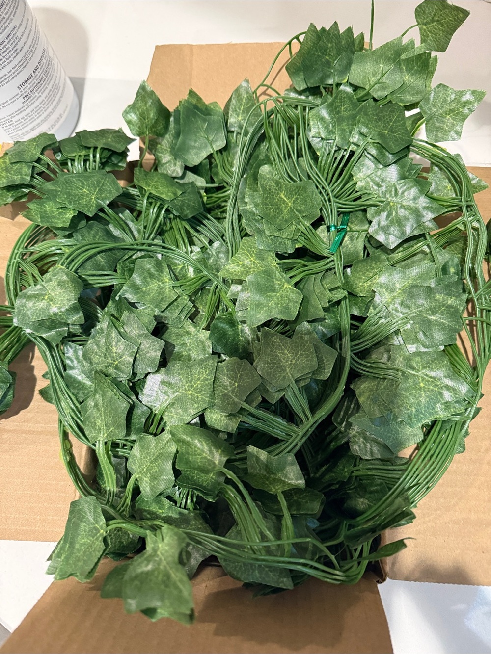 Artificial Ivy Garland - Green Faux Vine for Home Holiday Decor
